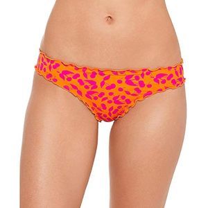 $20 Salt + Cove Cherry On Top Printed Ruffled Swim Bottom Orange Size Medium
